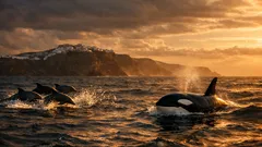 Γιατί τα δελφίνια πλησιάζουν τις όρκες: το «έξυπνο» συνεργατικό κυνήγι του σολομού Chinook